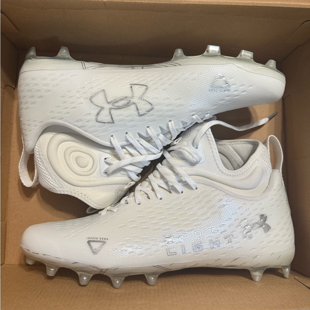 Under Armour White Football Cleats